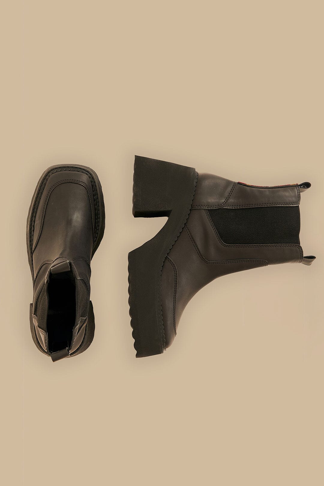 Bottes chelsea à talons bloc - Noir