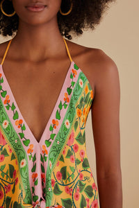 Blouse Heart Ivy Scarf - Jaune