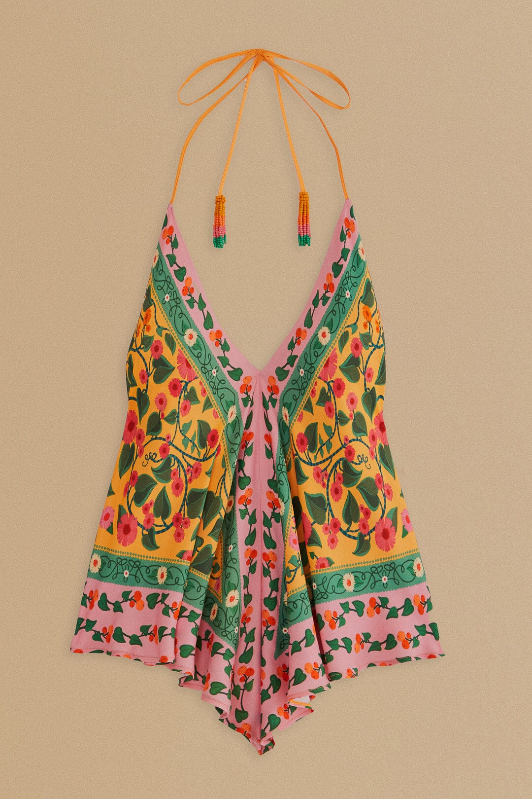 Blouse Heart Ivy Scarf - Jaune