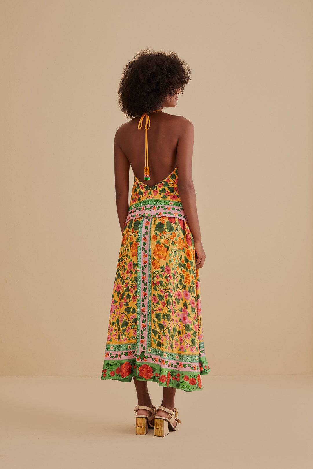 Jupe midi Heart Ivy Scarf - Jaune