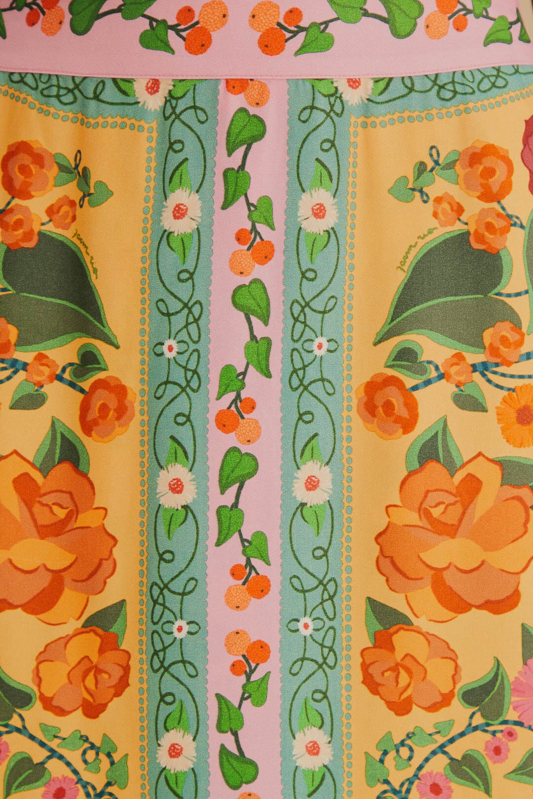 Jupe midi Heart Ivy Scarf - Jaune