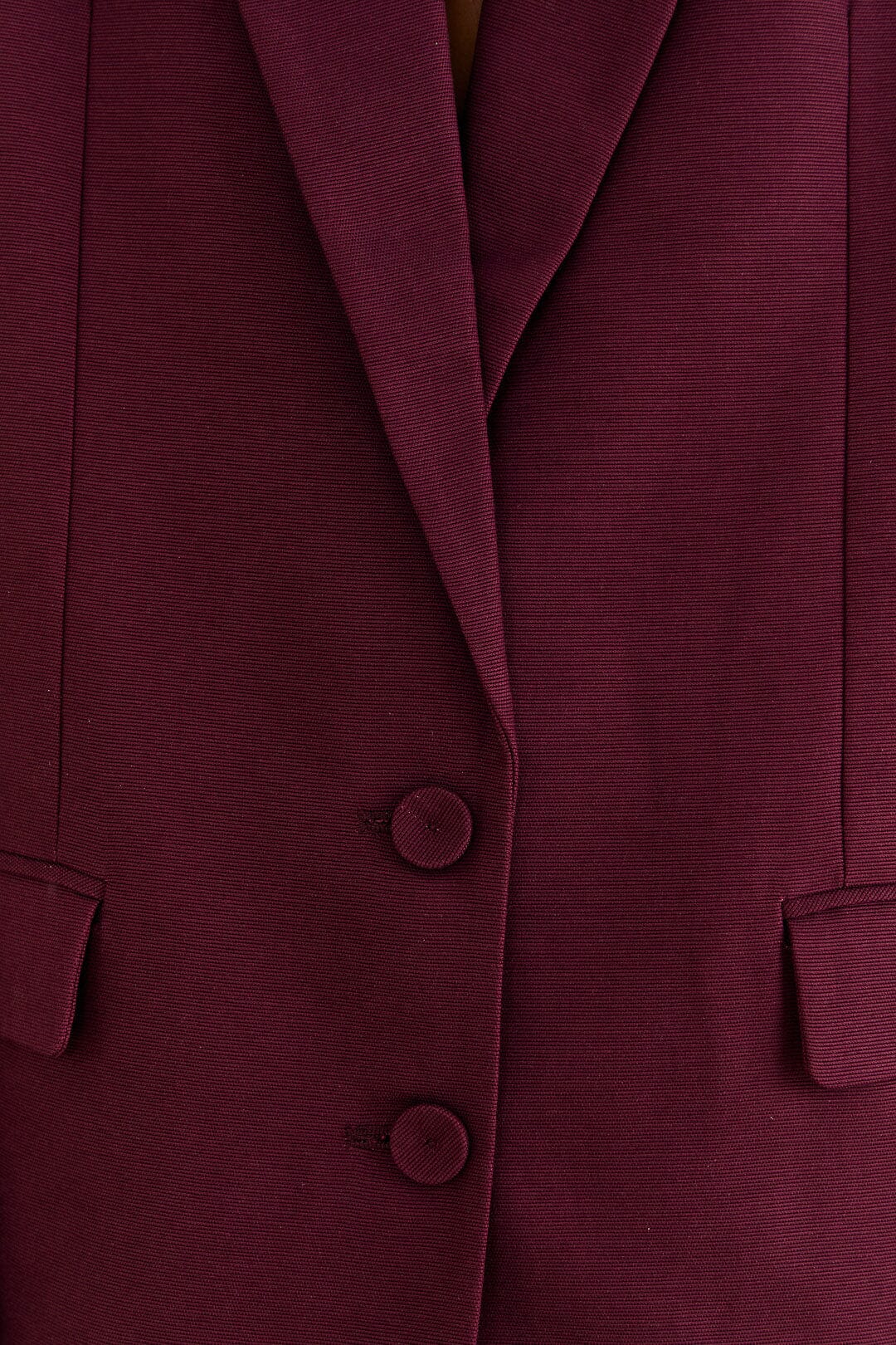 Blazer droit en coton - Bordeaux
