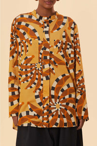 Chemise longue Bananada en coton - Jaune