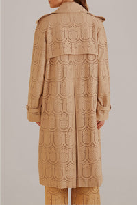 Trenchcoat Pineapple à œillets en coton - Beige