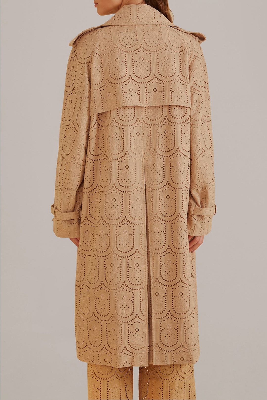 Trenchcoat Pineapple à œillets en coton - Beige
