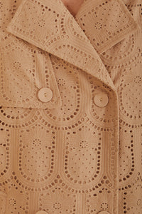 Trenchcoat Pineapple à œillets en coton - Beige