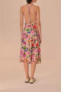 Robe midi Fairies Sand Slip - Rose