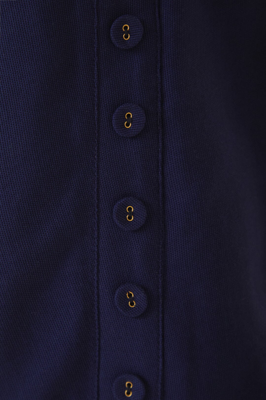 Pantalon taille haute en coton - Bleu