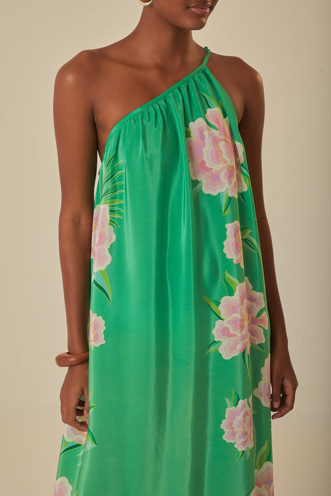 Robe longue Vibes florales - Vert