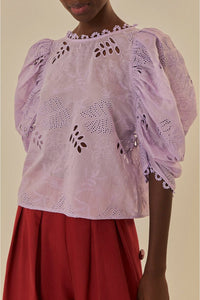 Blouse Lilac Sheer - Violet