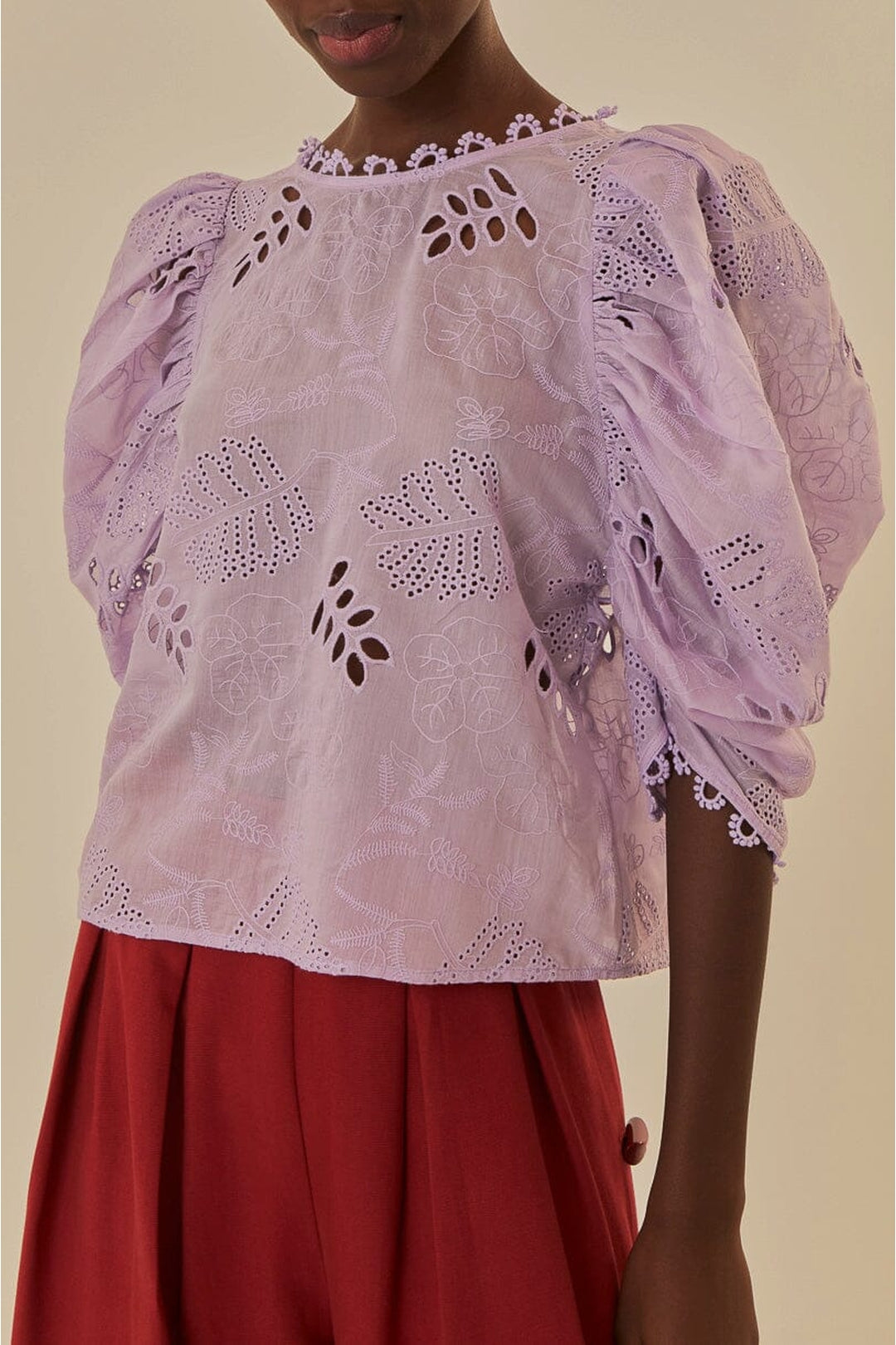 Blouse Lilac Sheer - Violet