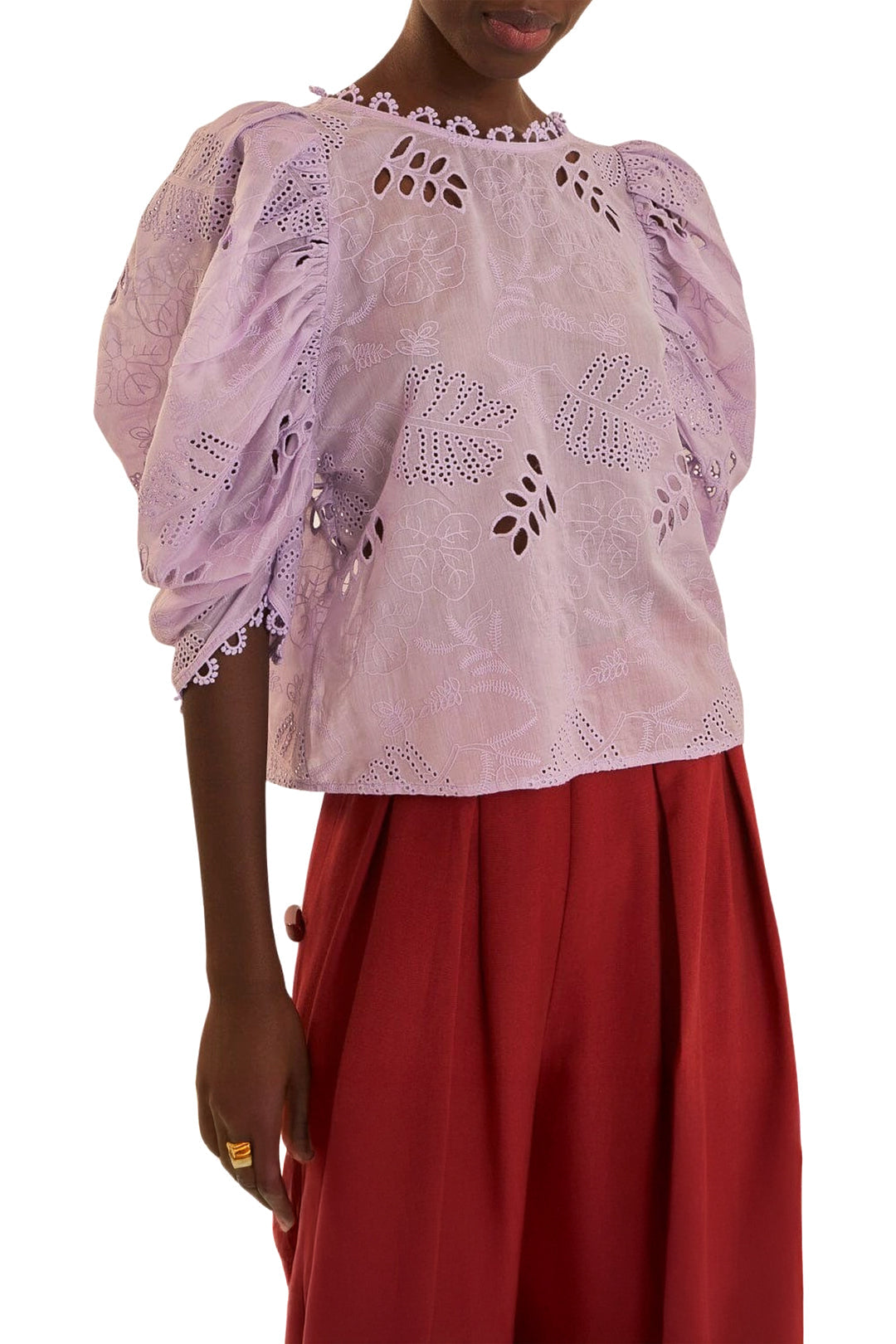 Blouse Lilac Sheer - Violet