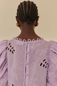 Blouse Lilac Sheer - Violet