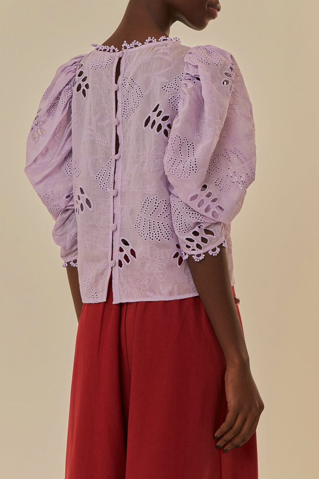 Blouse Lilac Sheer - Violet