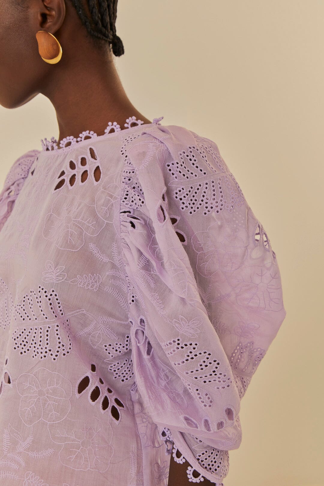 Blouse Lilac Sheer - Violet