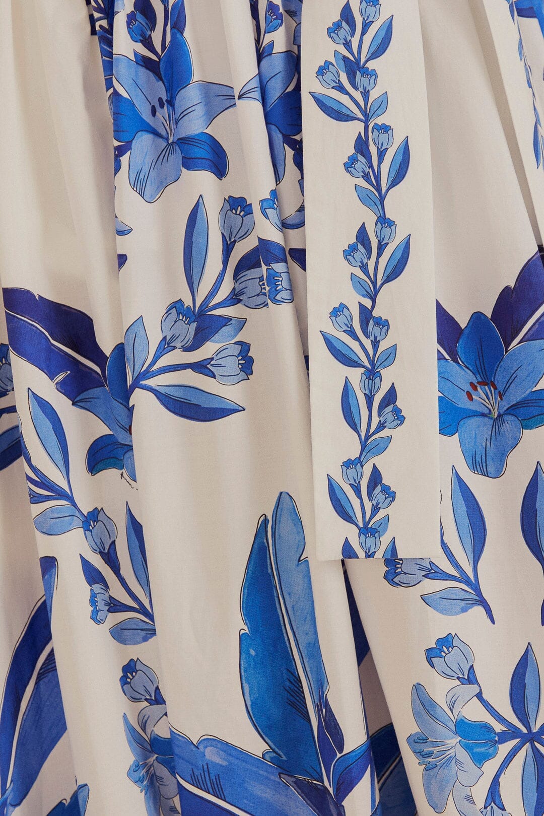 Jupe midi Blue Yard en coton - Bleu