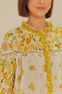 Blouse Azaleia en coton - Jaune