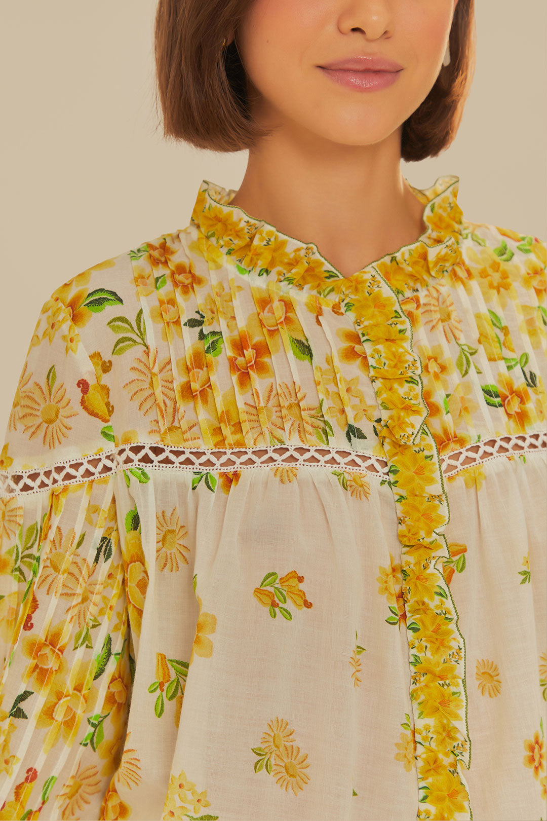 Blouse Azaleia en coton - Jaune