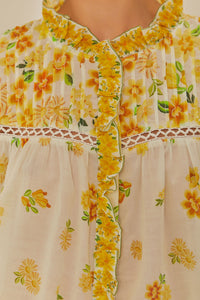 Blouse Azaleia en coton - Jaune