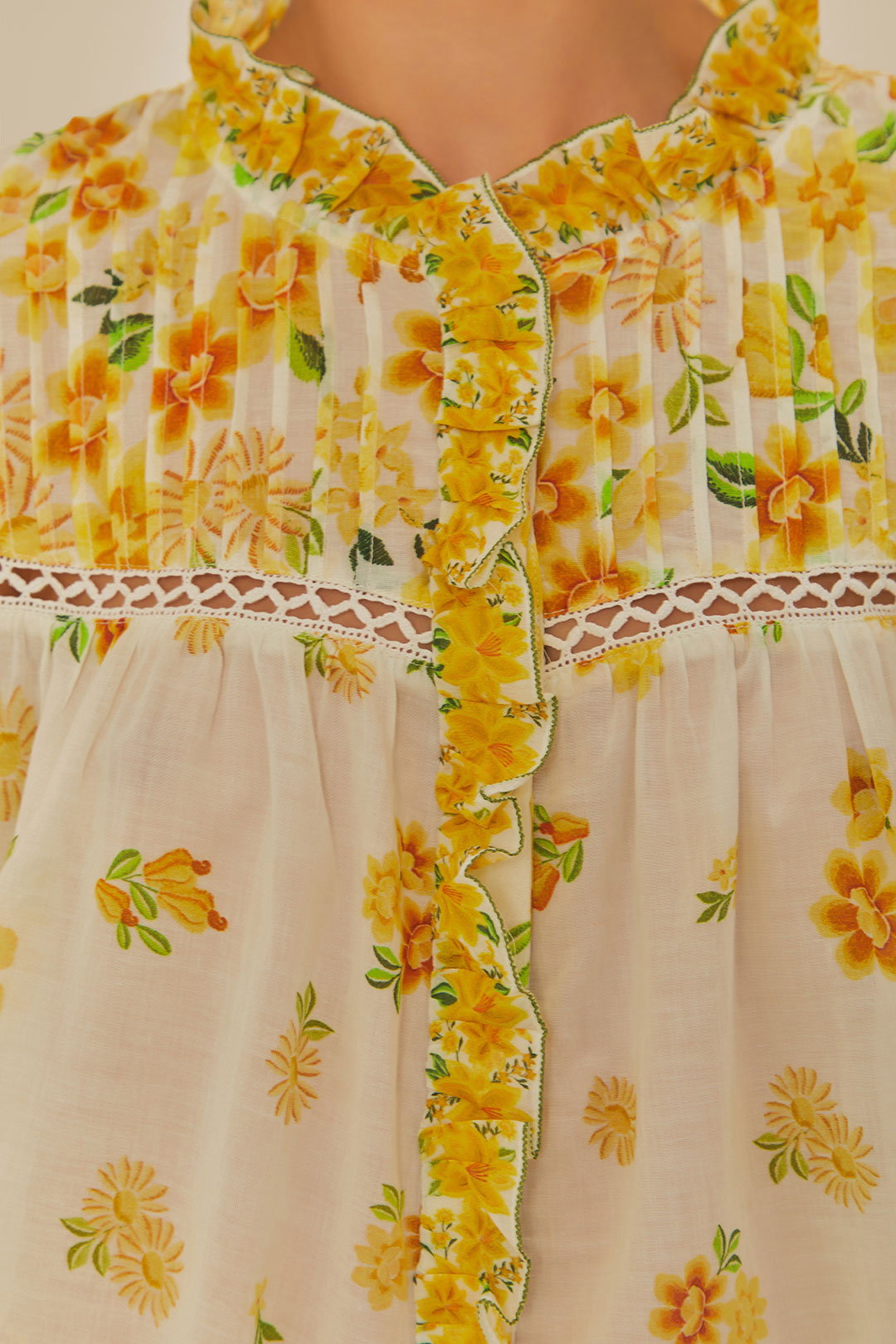 Blouse Azaleia en coton - Jaune