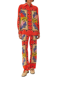 Pantalon Surreal Scarf Sand - Rouge