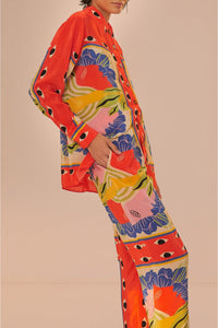 Pantalon Surreal Scarf Sand - Rouge