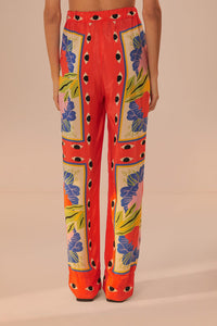 Pantalon Surreal Scarf Sand - Rouge