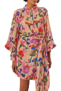 Robe courte Fairies Sand - Rose