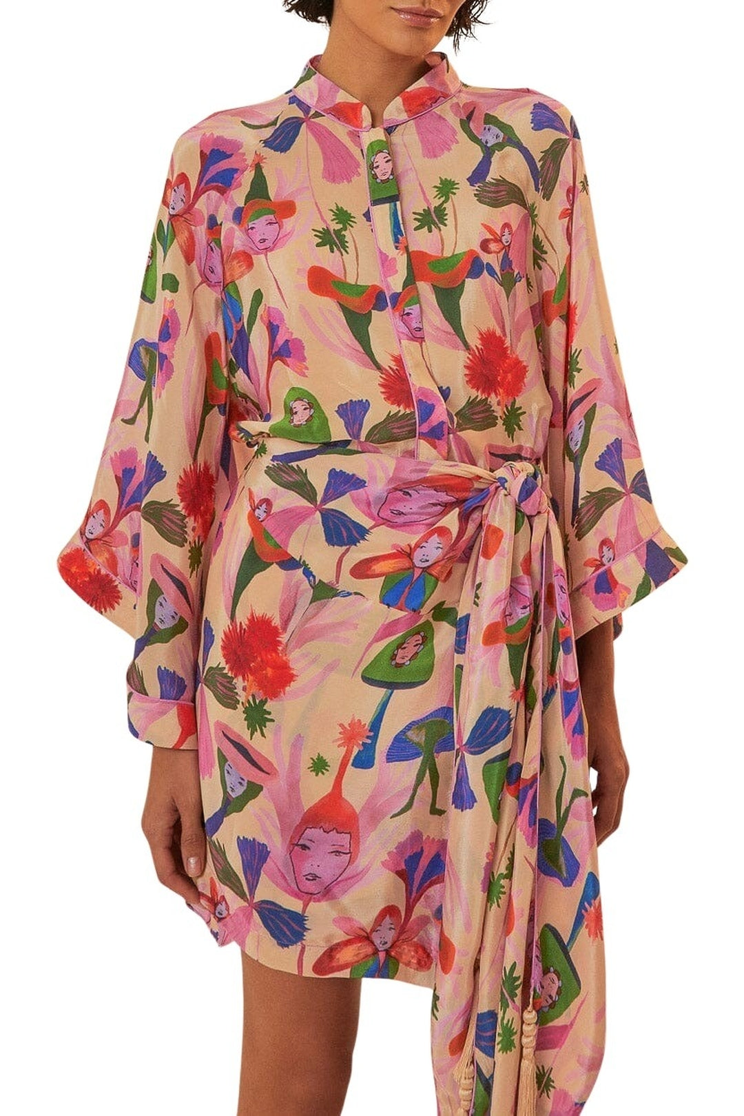 Robe courte Fairies Sand - Rose