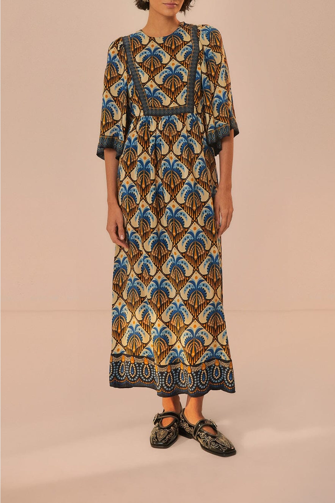 Robe longue Cocopalm - Bleu