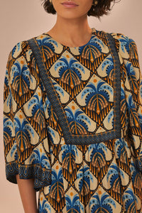 Robe longue Cocopalm - Bleu