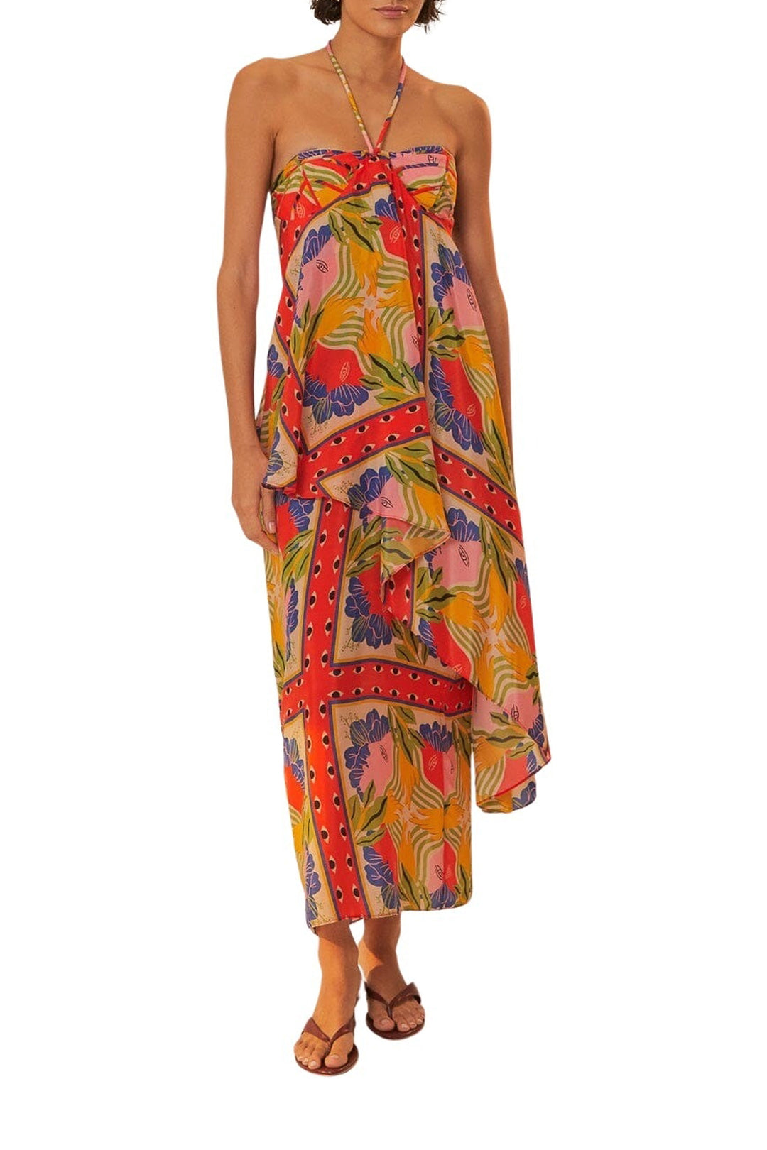 Robe longue sans manches - Rouge