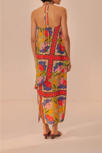 Robe longue sans manches - Rouge