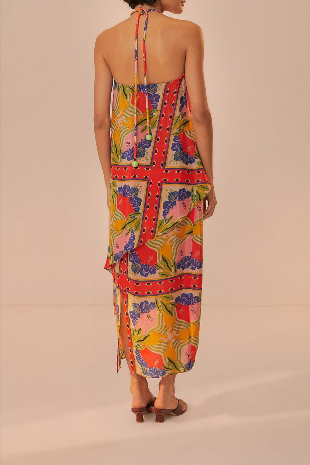 Robe longue sans manches - Rouge