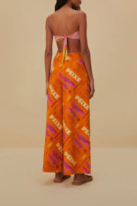 Pantalon Cargo Fresh Fish en coton - Orange