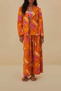 Blazer ajusté Fresh Fish en coton - Orange