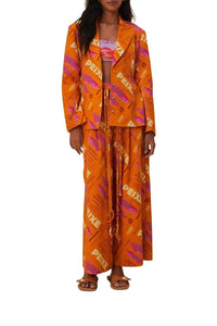Blazer ajusté Fresh Fish en coton - Orange