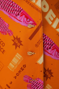 Blazer ajusté Fresh Fish en coton - Orange