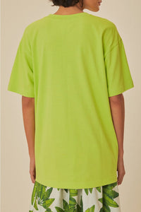 T-shirt ample Sounds Like Brasil en coton - Vert