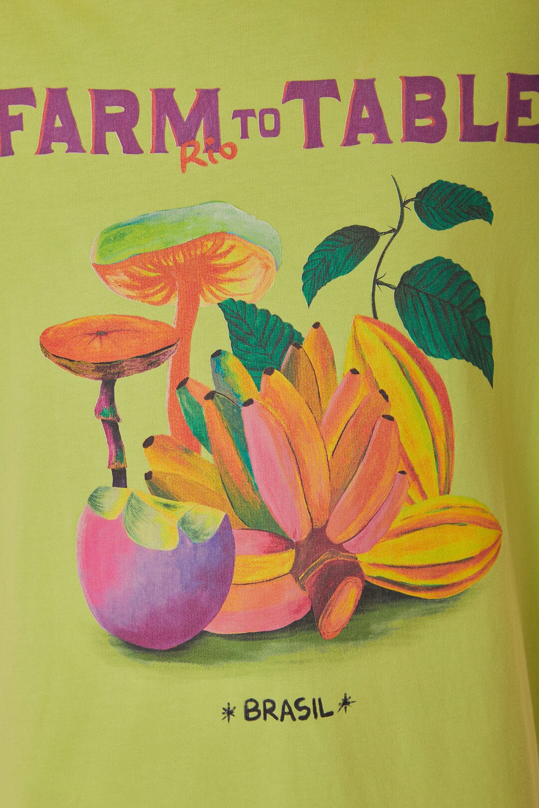 T-shirt ample Farm to Table en coton - Vert