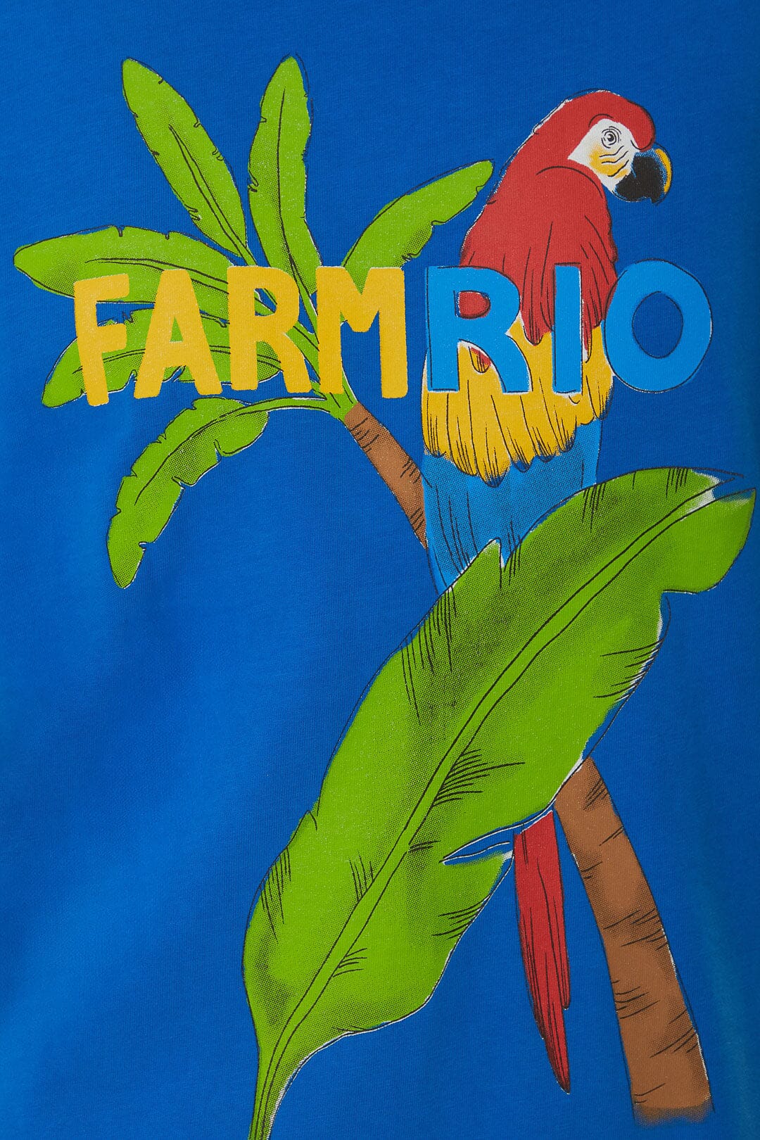 T-shirt ample Farmrio en coton - Bleu