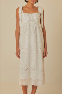 Robe midi Off-White - Blanc