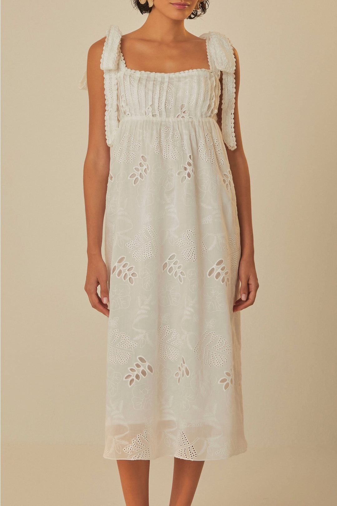 Robe midi Off-White - Blanc