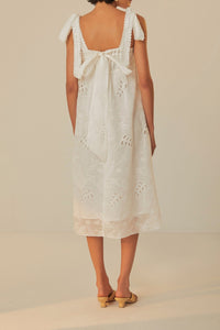 Robe midi Off-White - Blanc