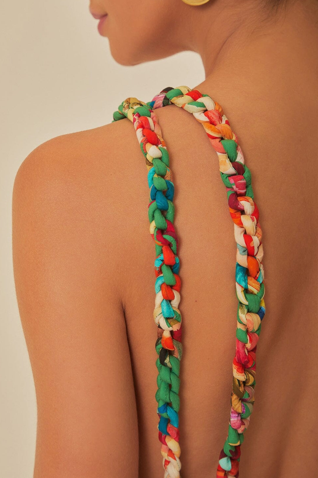 Robe midi sans manches Tropicart en coton - Vert