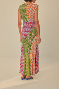 Robe longue nouée Noix de cajou - Multicolore