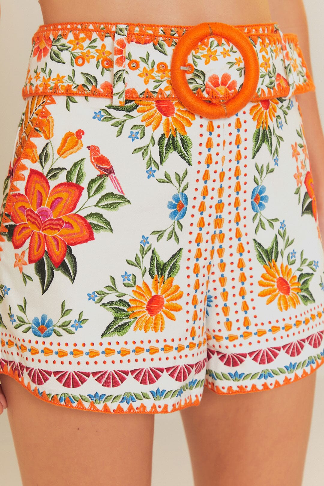Short Bloom Garden en coton - Orange