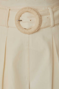 Short Festone en coton - Blanc
