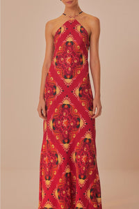 Robe longue Luize sans manches - Rose
