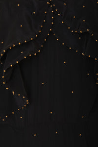 Robe longue à épaules dénudées - Noir